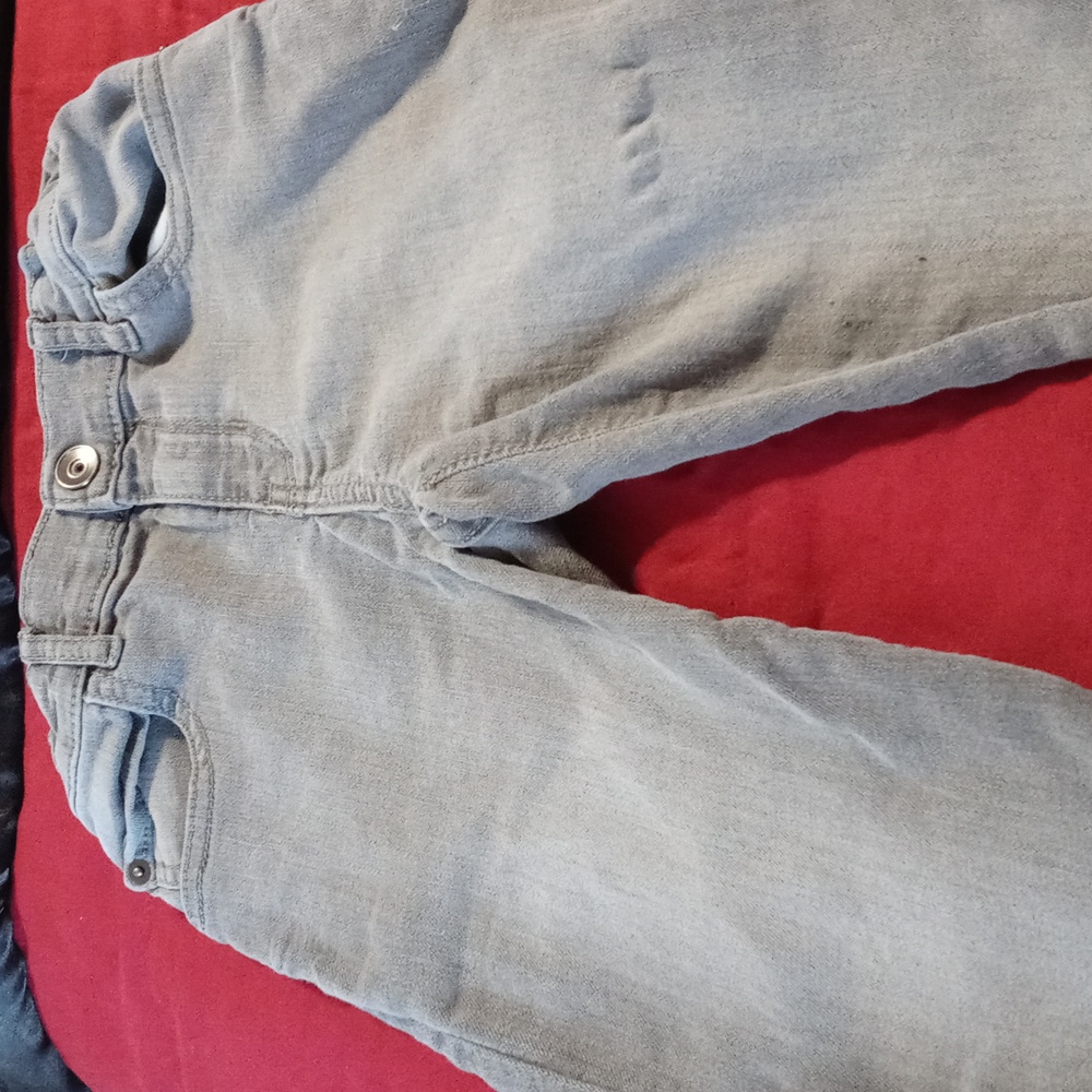 The Children's Place Light Gray Cut Off Kids Shorts